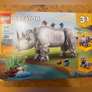 LEGO 31171 Creator 3-in-1 Rhino , Seal , Hippo NWT